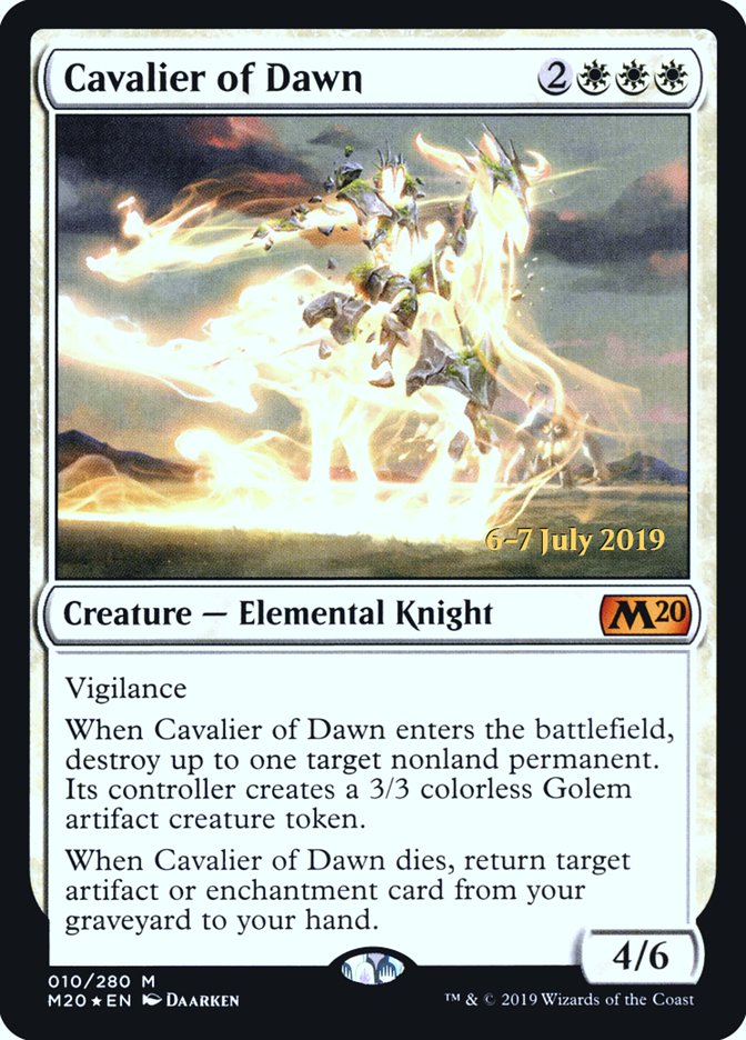 Cavalier of Dawn  [Core Set 2020 Prerelease Promos] | Spectrum Games