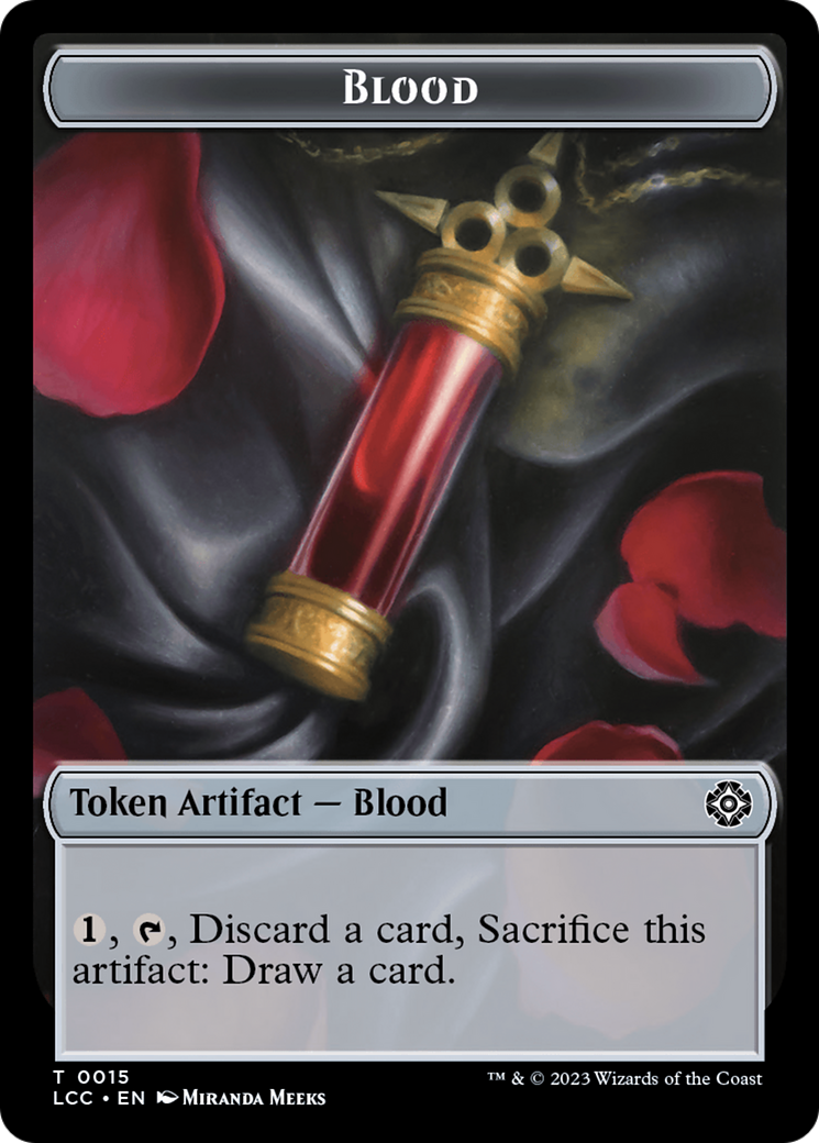 Blood // Vampire (0004) Double-Sided Token [The Lost Caverns of Ixalan Commander Tokens] | Spectrum Games