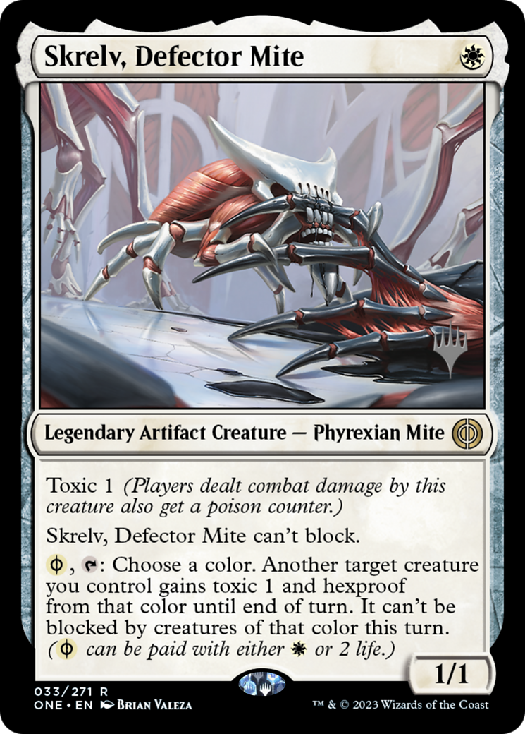 Skrelv, Defector Mite (Promo Pack) [Phyrexia: All Will Be One Promos] | Spectrum Games