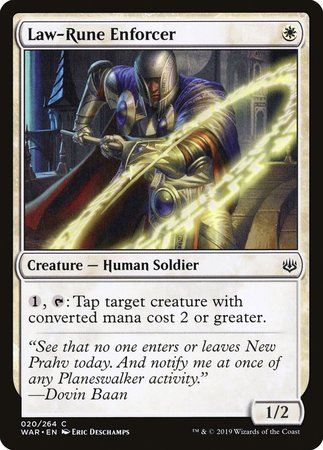 Law-Rune Enforcer [War of the Spark] | Spectrum Games