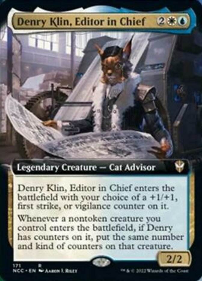 Denry Klin, Editor in Chief (Extended Art) [Streets of New Capenna Commander] | Spectrum Games