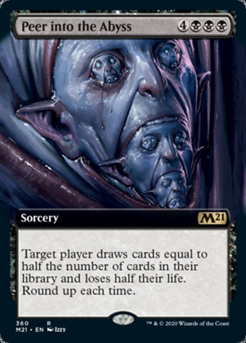 Peer Into the Abyss (Extended Art) [Core Set 2021] | Spectrum Games