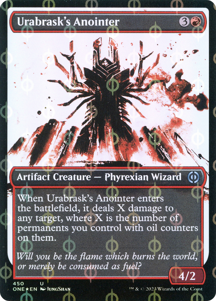 Urabrask's Anointer (Showcase Ichor Step-and-Compleat Foil) [Phyrexia: All Will Be One] | Spectrum Games