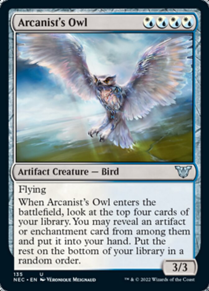 Arcanist's Owl [Kamigawa: Neon Dynasty Commander] | Spectrum Games