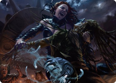 Olivia's Midnight Ambush Art Card [Innistrad: Midnight Hunt Art Series] | Spectrum Games