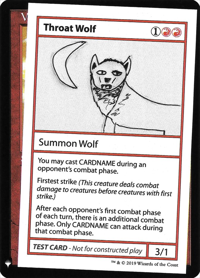 Throat Wolf [Mystery Booster Playtest Cards] | Spectrum Games