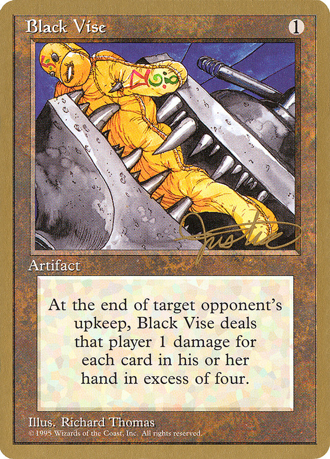 Black Vise (Mark Justice) [Pro Tour Collector Set] | Spectrum Games