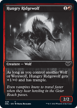 Hungry Ridgewolf [Innistrad: Double Feature] | Spectrum Games