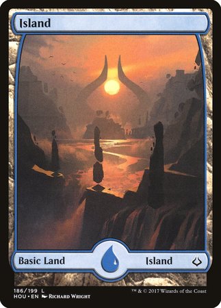 Island (186) - Full Art [Hour of Devastation] | Spectrum Games