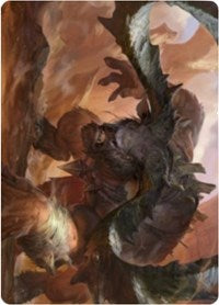 Moraug, Fury of Akoum Art Card [Zendikar Rising Art Series] | Spectrum Games