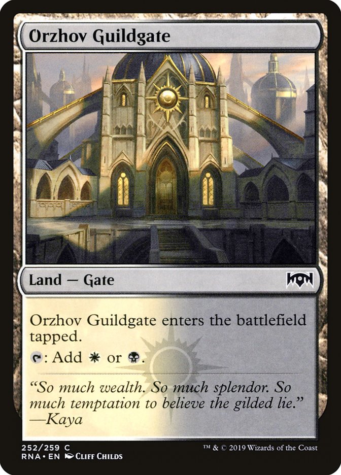 Orzhov Guildgate (252/259) [Ravnica Allegiance] | Spectrum Games