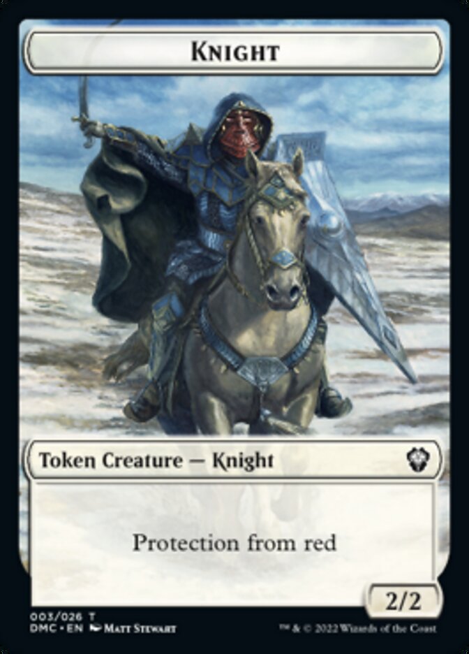 Soldier // Knight Double-sided Token [Dominaria United Tokens] | Spectrum Games