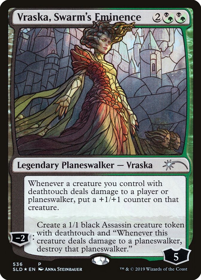 Vraska, Swarm's Eminence (Stained Glass) [Secret Lair Drop Promos] | Spectrum Games