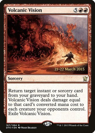 Volcanic Vision [Dragons of Tarkir Promos] | Spectrum Games