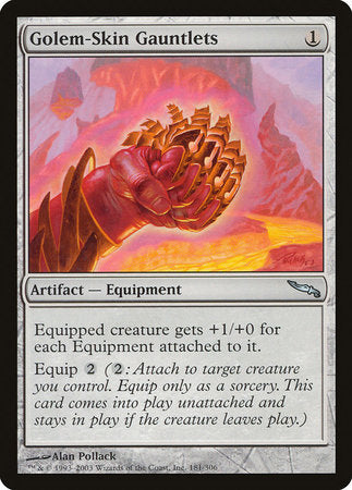 Golem-Skin Gauntlets [Mirrodin] | Spectrum Games