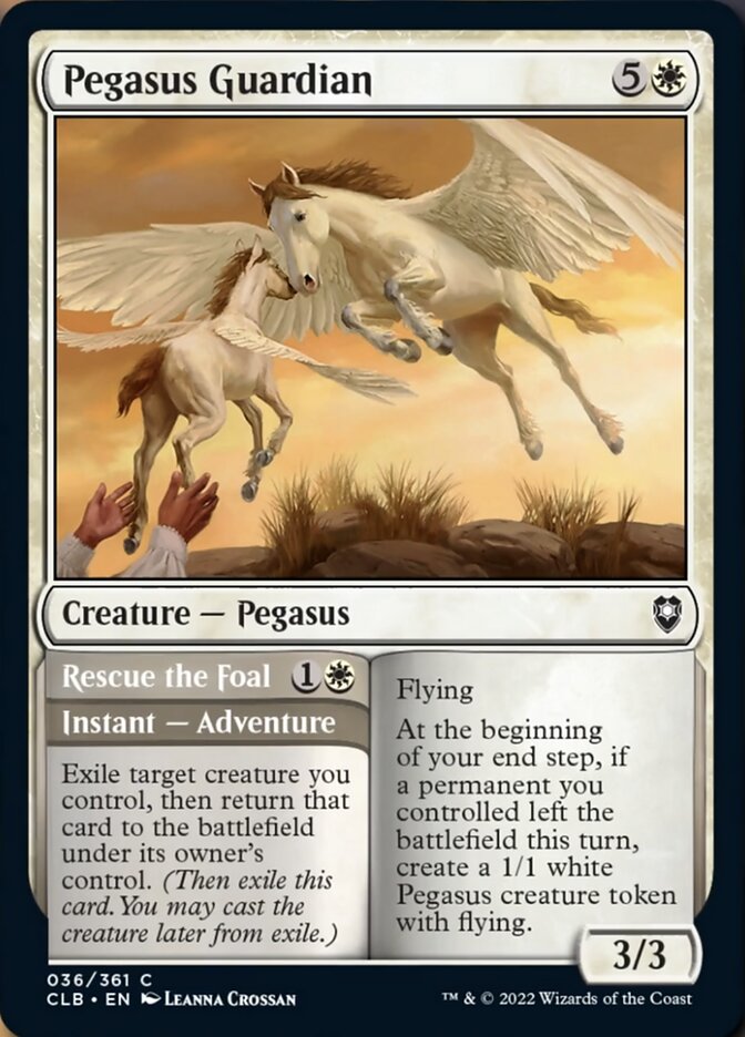 Pegasus Guardian // Rescue the Foal [Commander Legends: Battle for Baldur's Gate] | Spectrum Games