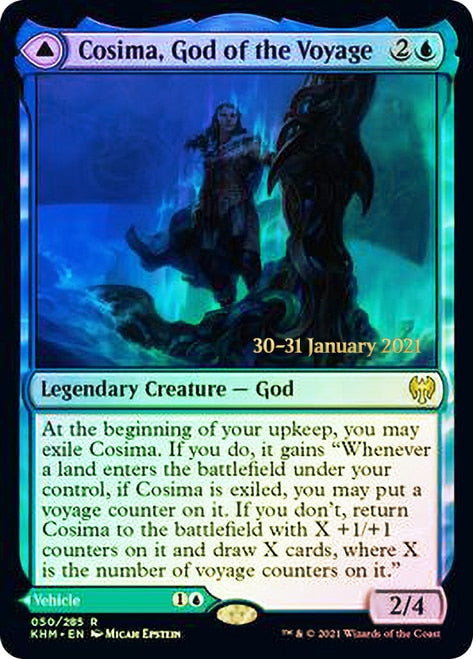 Cosima, God of the Voyage // The Omenkeel  [Kaldheim Prerelease Promos] | Spectrum Games