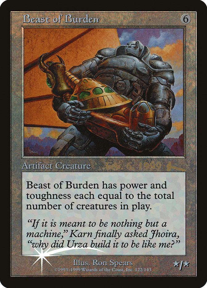 Beast of Burden [Urza's Legacy Promos] | Spectrum Games