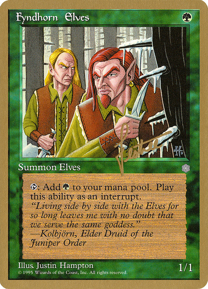 Fyndhorn Elves (Bertrand Lestree) [Pro Tour Collector Set] | Spectrum Games