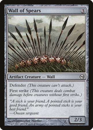 Wall of Spears [Duels of the Planeswalkers] | Spectrum Games