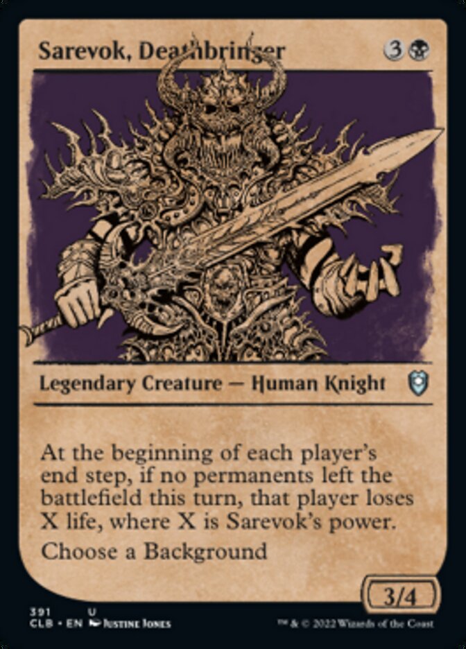 Sarevok, Deathbringer (Showcase) [Commander Legends: Battle for Baldur's Gate] | Spectrum Games