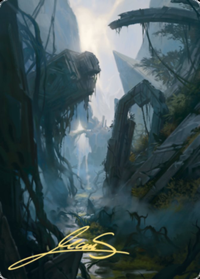 Swamp 2 Art Card (Gold-Stamped Signature) [Zendikar Rising Art Series] | Spectrum Games