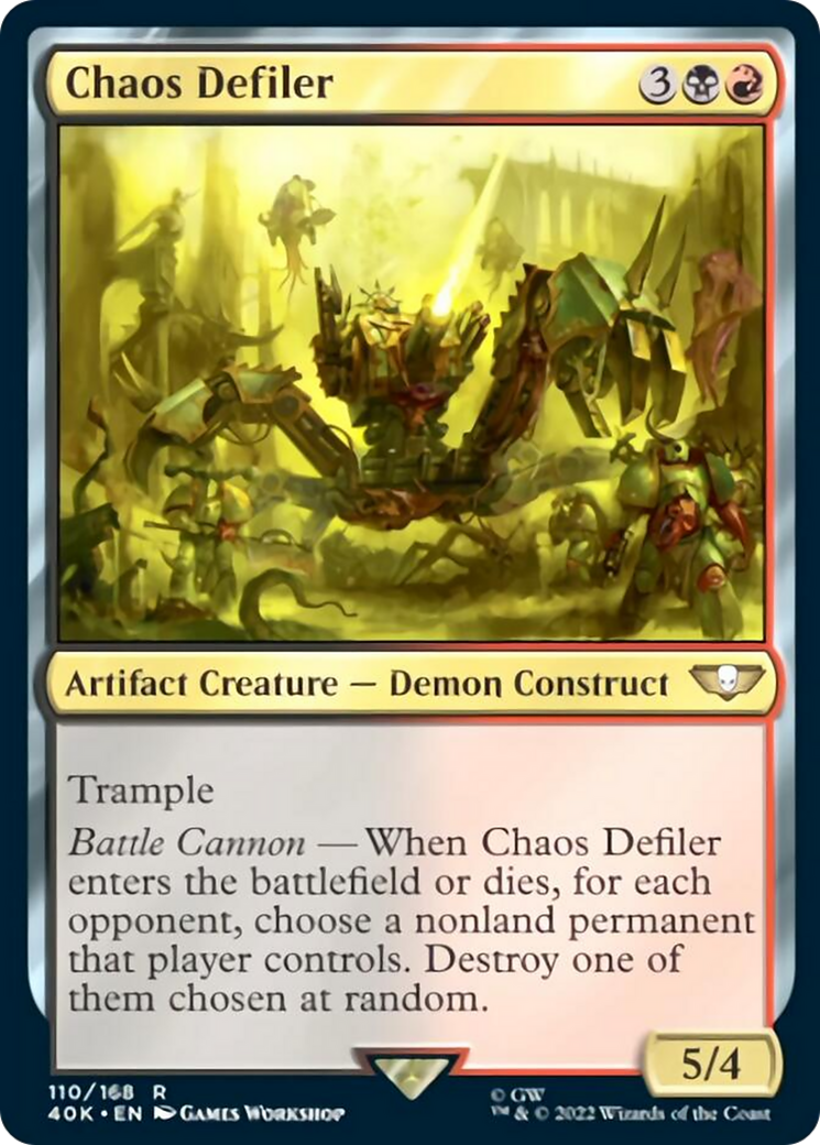 Chaos Defiler (Surge Foil) [Universes Beyond: Warhammer 40,000] | Spectrum Games