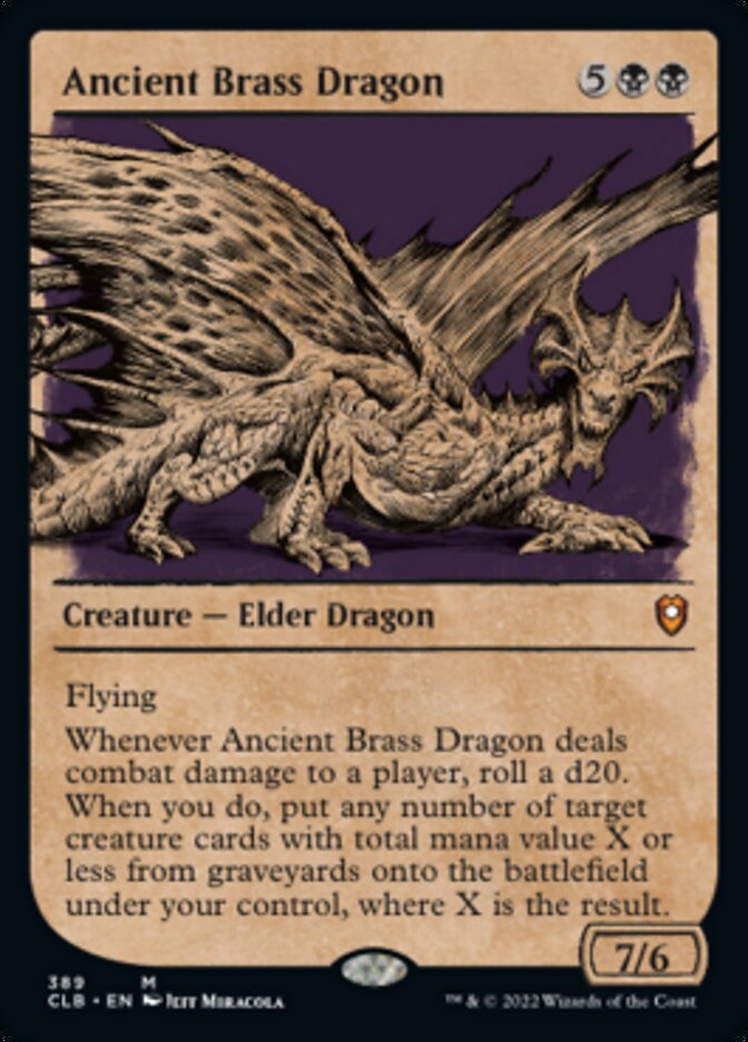 Ancient Brass Dragon (Showcase) [Commander Legends: Battle for Baldur's Gate] | Spectrum Games