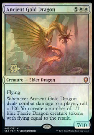 Ancient Gold Dragon [Commander Legends: Battle for Baldur's Gate Prerelease Promos] | Spectrum Games