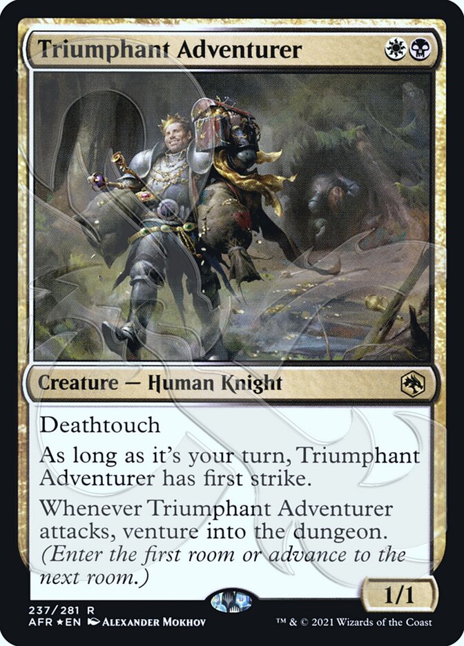Triumphant Adventurer (Ampersand Promo) [Dungeons & Dragons: Adventures in the Forgotten Realms Promos] | Spectrum Games