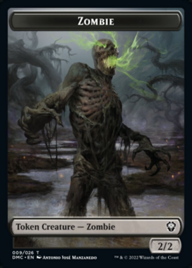 Phyrexian // Zombie Double-sided Token [Dominaria United Tokens] | Spectrum Games