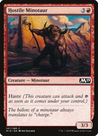 Hostile Minotaur [Core Set 2019] | Spectrum Games