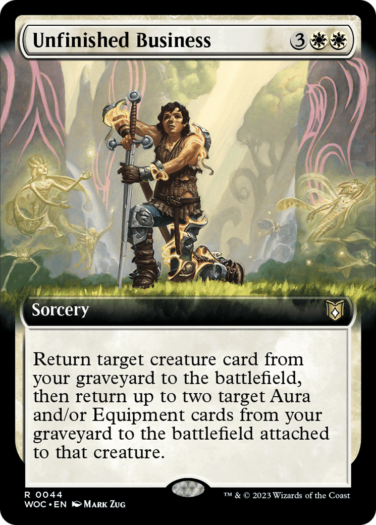 Unfinished Business (Extended Art) [Wilds of Eldraine Commander] | Spectrum Games