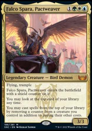 Falco Spara, Pactweaver (Promo Pack) [Streets of New Capenna Promos] | Spectrum Games