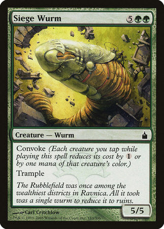 Siege Wurm [Ravnica: City of Guilds] | Spectrum Games