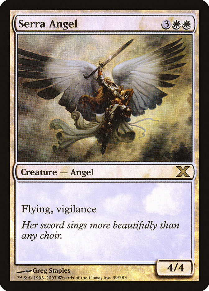 Serra Angel (Premium Foil) [Tenth Edition] | Spectrum Games