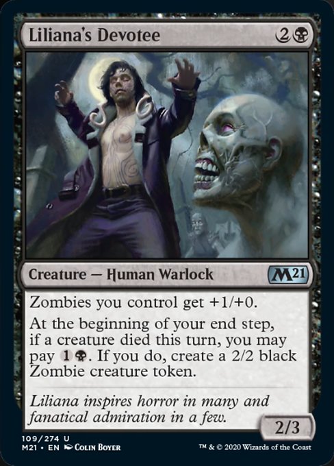 Liliana's Devotee [Core Set 2021] | Spectrum Games