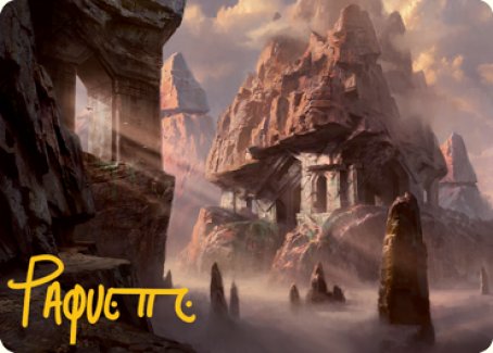 Mountain (277) Art Card (Gold-Stamped Signature) [Dungeons & Dragons: Adventures in the Forgotten Realms Art Series] | Spectrum Games