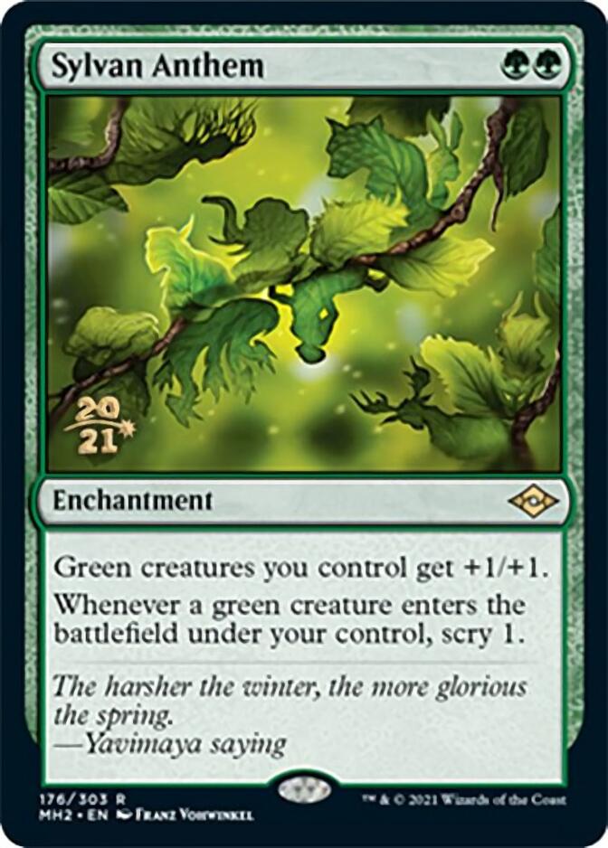 Sylvan Anthem [Modern Horizons 2 Prerelease Promos] | Spectrum Games