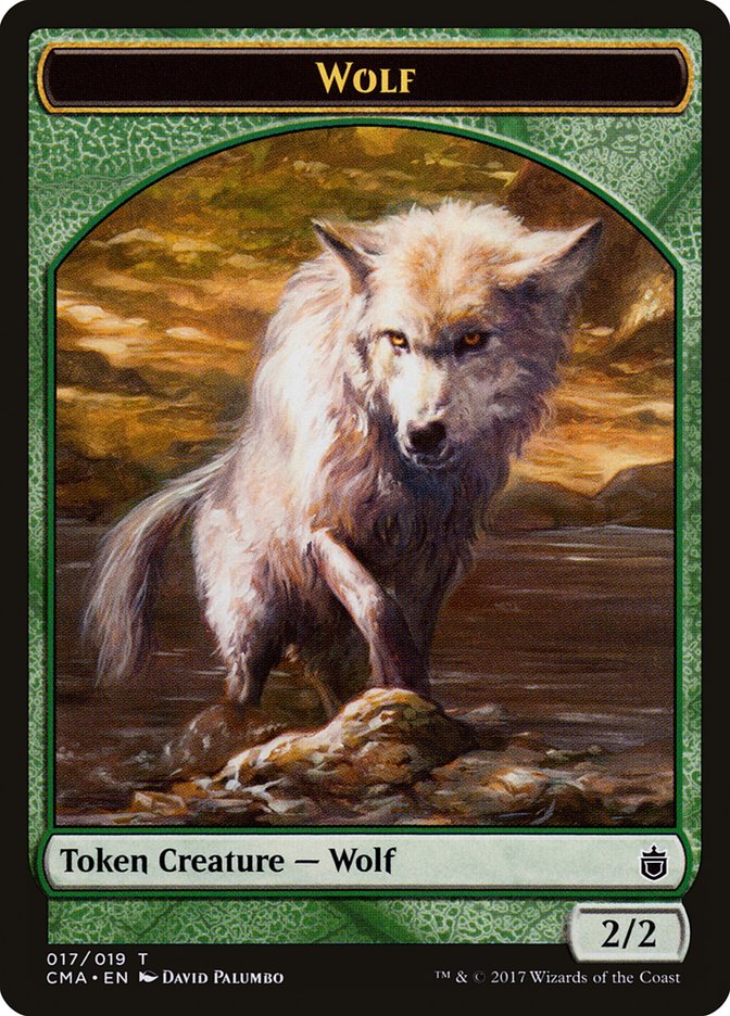 Wolf (017/019) [Commander Anthology Tokens] | Spectrum Games