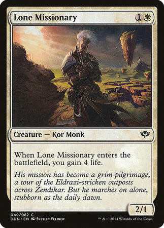 Lone Missionary [Duel Decks: Speed vs. Cunning] | Spectrum Games