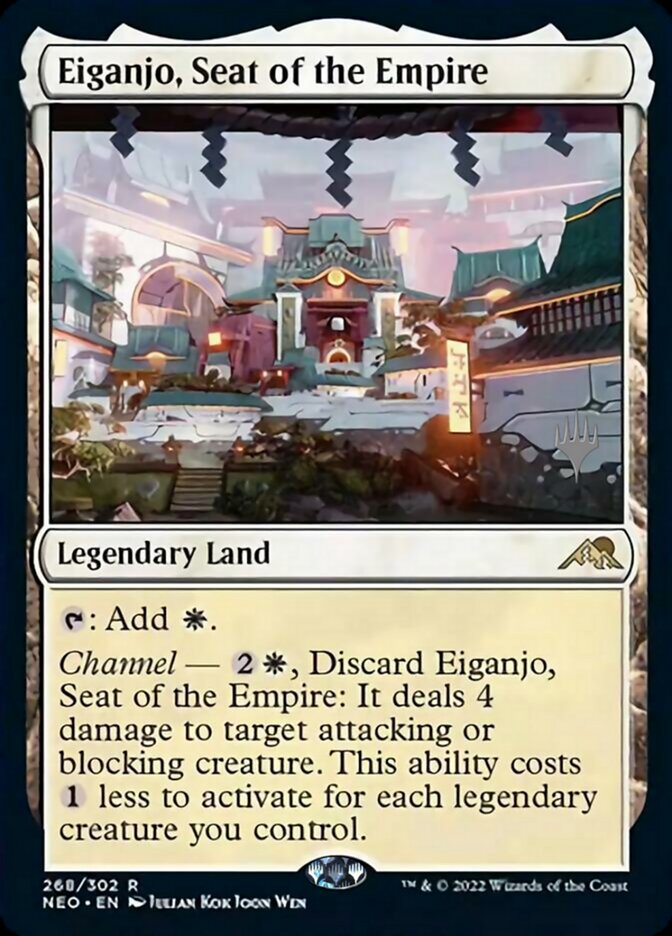 Eiganjo, Seat of the Empire (Promo Pack) [Kamigawa: Neon Dynasty Promos] | Spectrum Games