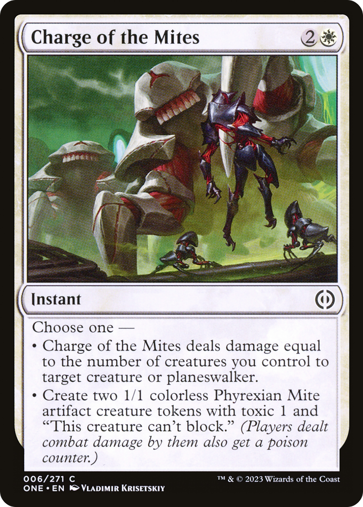 Charge of the Mites [Phyrexia: All Will Be One] | Spectrum Games