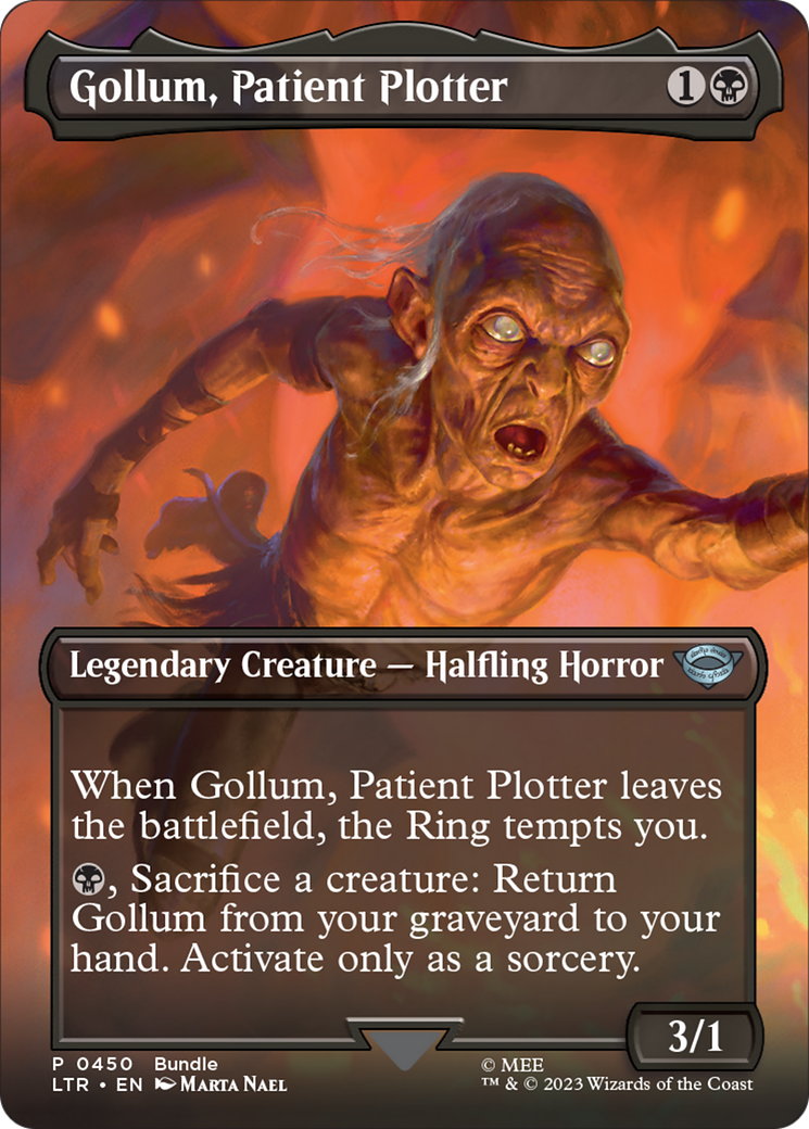 Gollum, Patient Plotter (Borderless Alternate Art) [The Lord of the Rings: Tales of Middle-Earth] | Spectrum Games