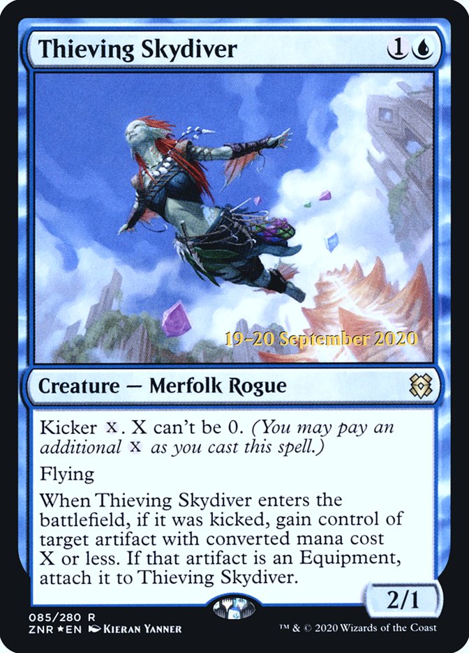 Thieving Skydiver  [Zendikar Rising Prerelease Promos] | Spectrum Games