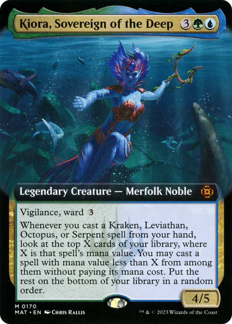 Kiora, Sovereign of the Deep (Extended Art) [March of the Machine: The Aftermath] | Spectrum Games