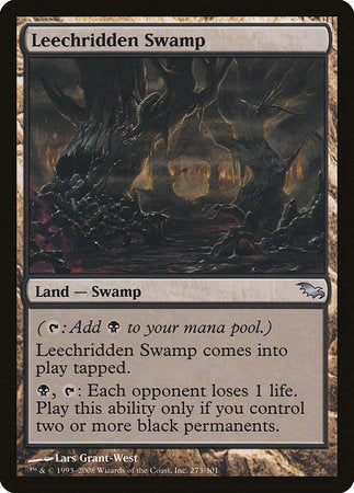 Leechridden Swamp [Shadowmoor] | Spectrum Games