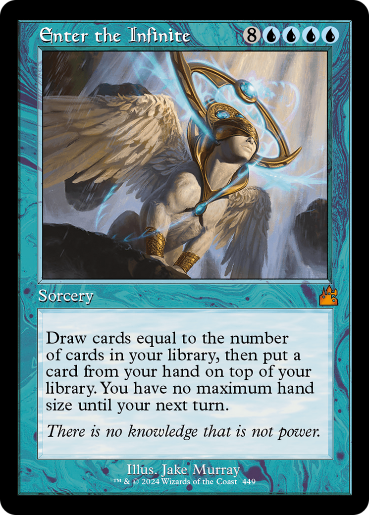 Enter the Infinite (Retro Frame) [Ravnica Remastered] | Spectrum Games