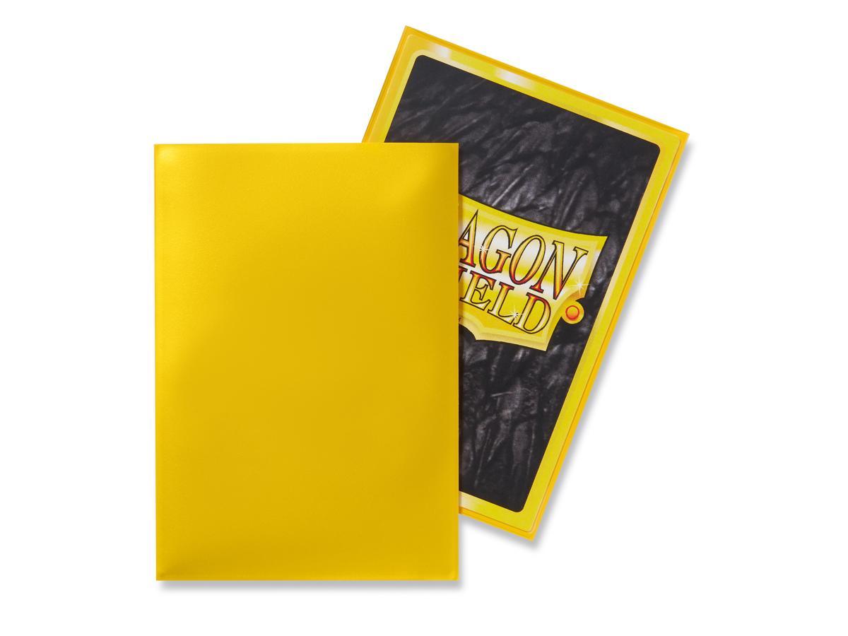 Dragon Shield Classic (Mini) Sleeve - Yellow ‘Corona’ 50ct | Spectrum Games