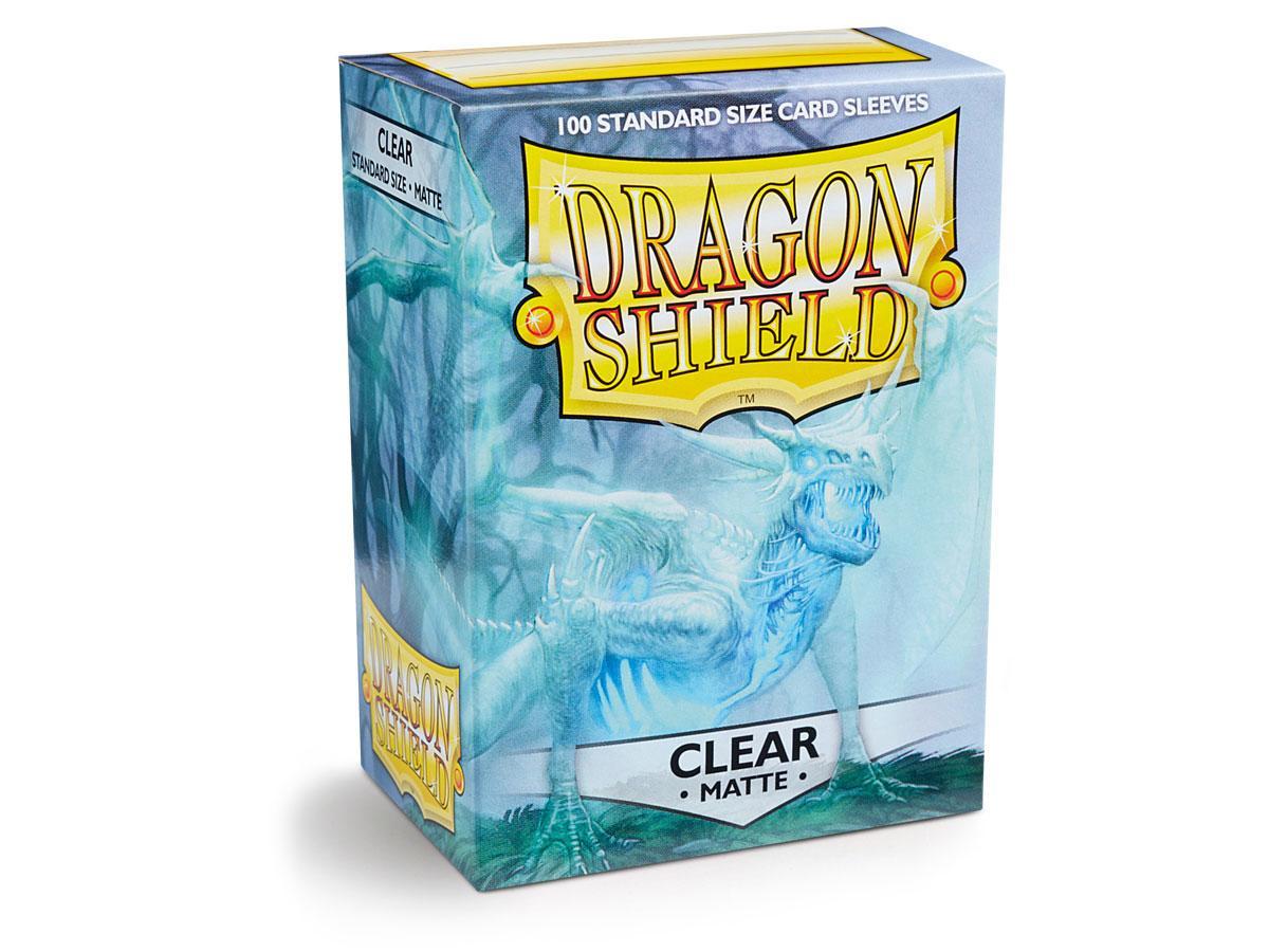 Dragon Shield Matte Sleeve - Clear ‘Angrozh’ 100ct | Spectrum Games